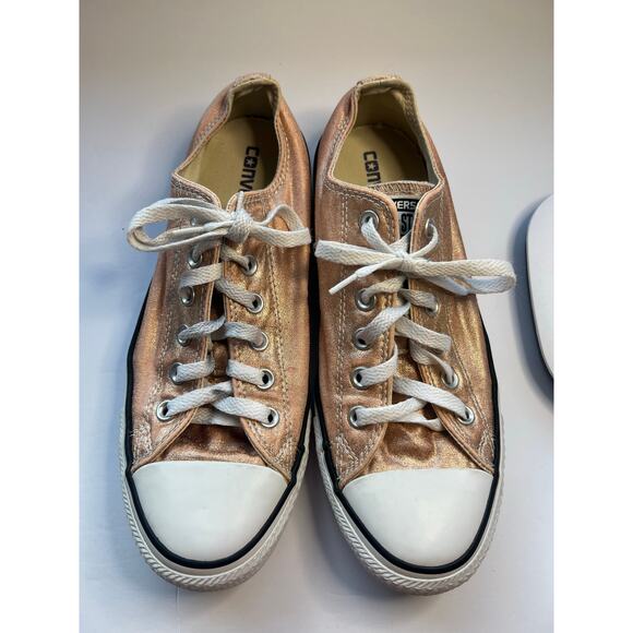 Converse Chuck Taylor All Star Low Top Lace Up Metallic Sunset Sneakers W9 M7 - Picture 1 of 10